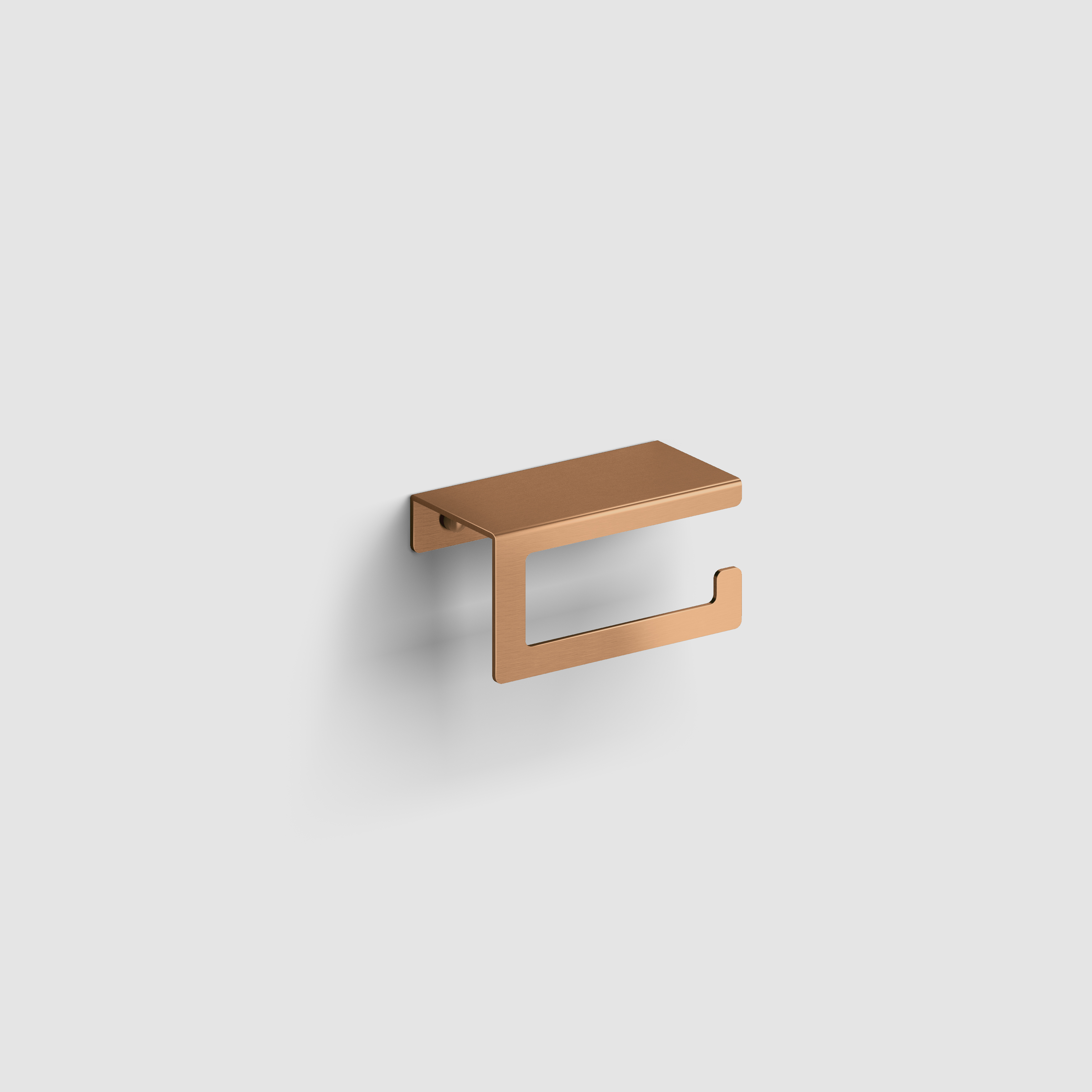 Clou Fold toiletrolhouder met cover, brons geborsteld PVD CL/09.04029.83